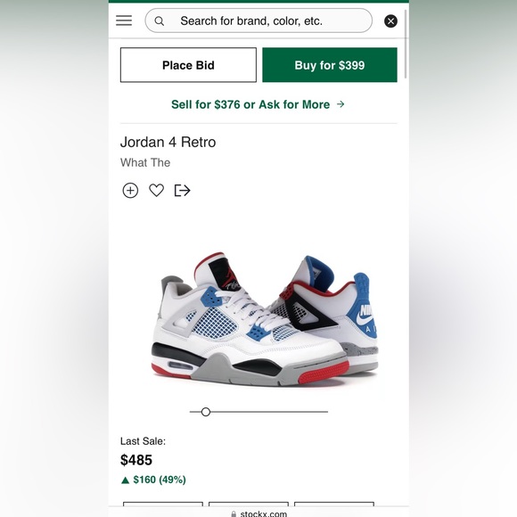 Nike Jordan 4 What the 4 bought new when dropped champs verified still have box - Picture 8 of 8